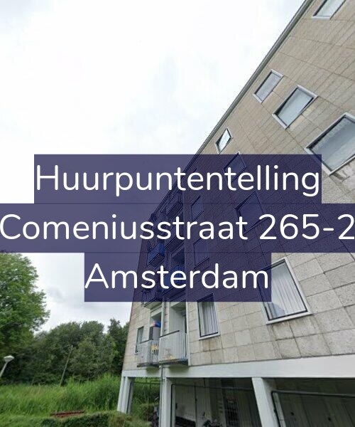 Foto gevel Huurpuntentelling voor Comeniusstraat 265-2, Amsterdam
