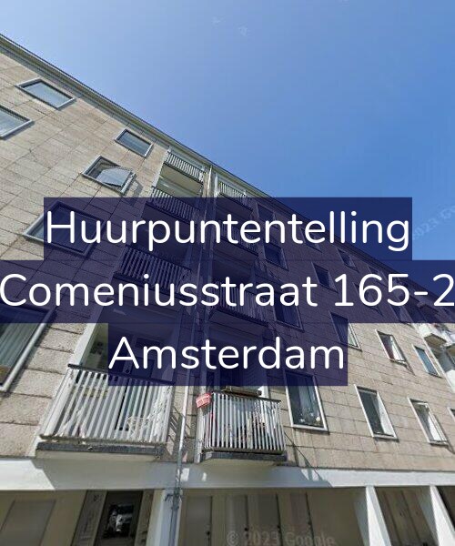 Foto gevel Huurpuntentelling voor Comeniusstraat 165-2, Amsterdam