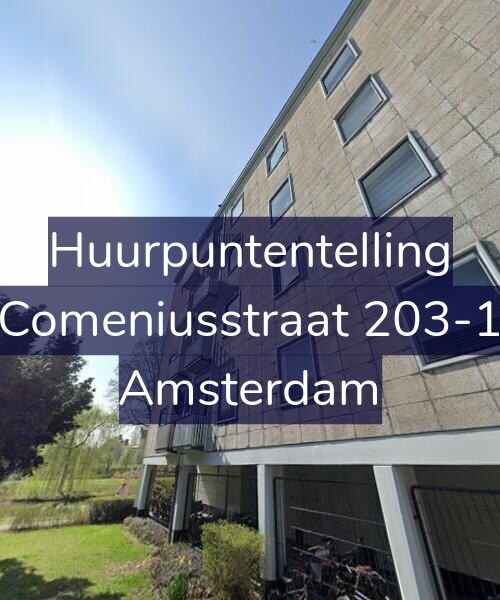 Foto gevel Huurpuntentelling voor Comeniusstraat 203-1, Amsterdam