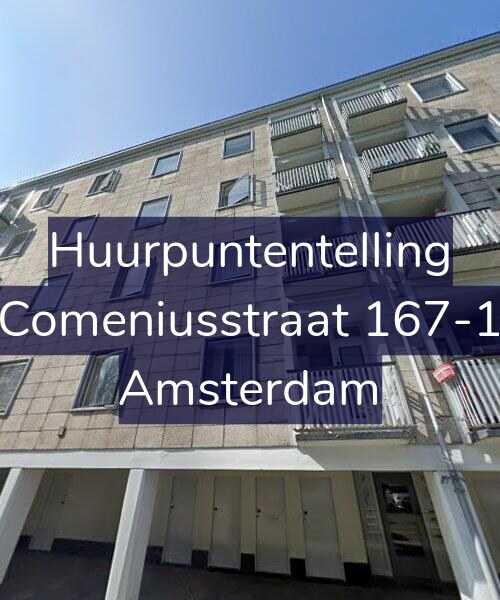 Foto gevel Huurpuntentelling voor Comeniusstraat 167-1, Amsterdam