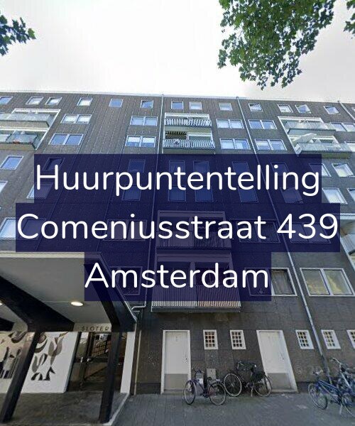 Foto gevel Huurpuntentelling voor Comeniusstraat 439, Amsterdam