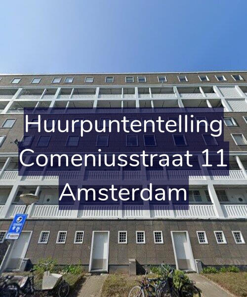 Foto gevel Huurpuntentelling voor Comeniusstraat 11, Amsterdam