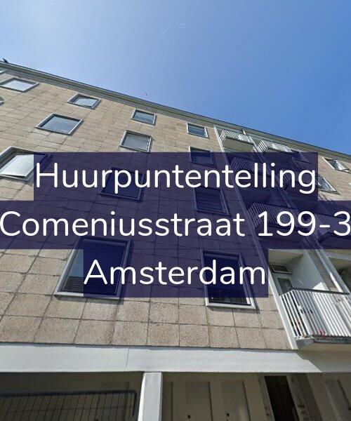 Foto gevel Huurpuntentelling voor Comeniusstraat 199-3, Amsterdam