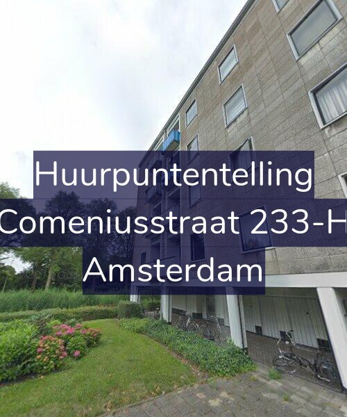 Foto gevel Huurpuntentelling voor Comeniusstraat 233-H, Amsterdam