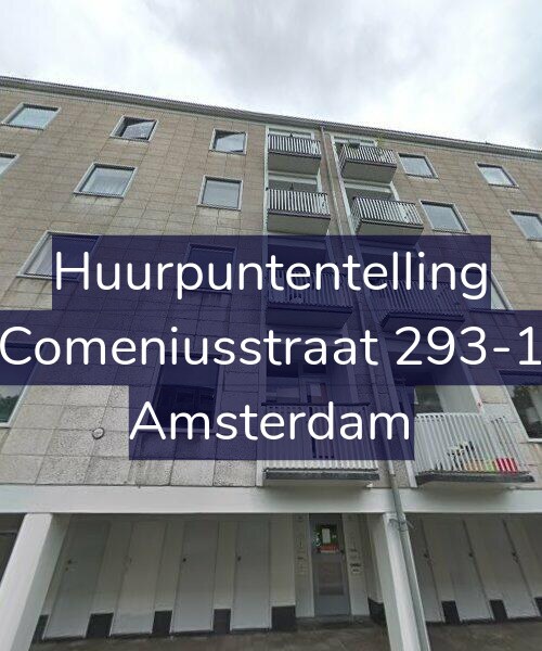 Foto gevel Huurpuntentelling voor Comeniusstraat 293-1, Amsterdam