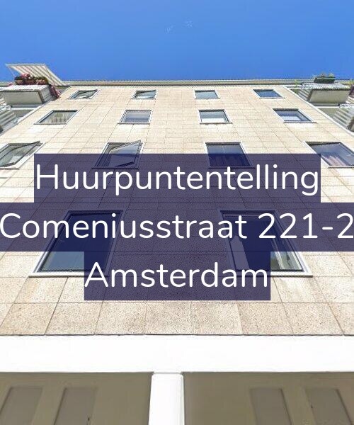 Foto gevel Huurpuntentelling voor Comeniusstraat 221-2, Amsterdam