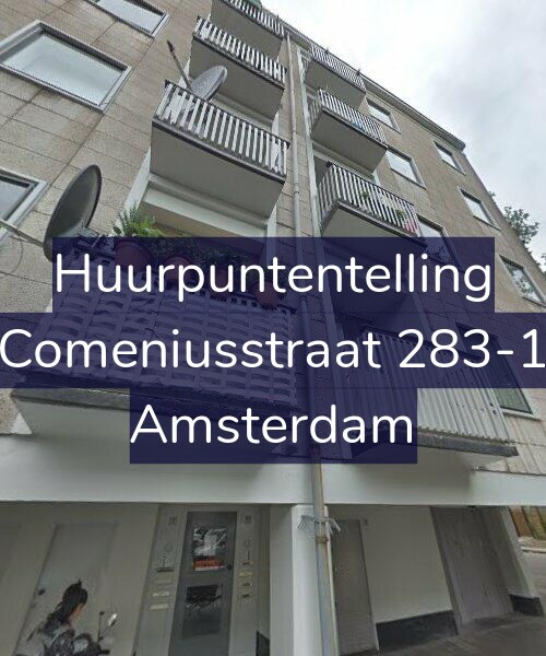 Foto gevel Huurpuntentelling voor Comeniusstraat 283-1, Amsterdam