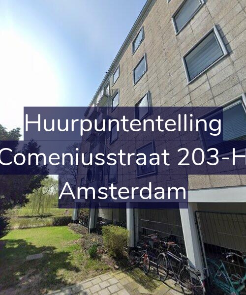 Foto gevel Huurpuntentelling voor Comeniusstraat 203-H, Amsterdam