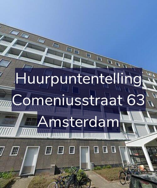 Foto gevel Huurpuntentelling voor Comeniusstraat 63, Amsterdam