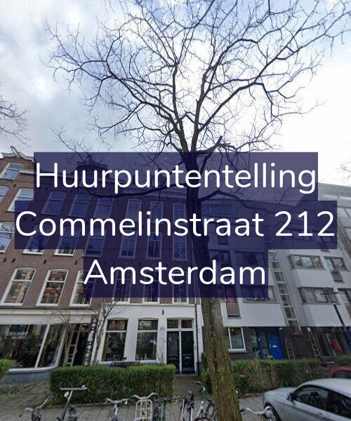Foto gevel Huurpuntentelling voor Commelinstraat 212, Amsterdam