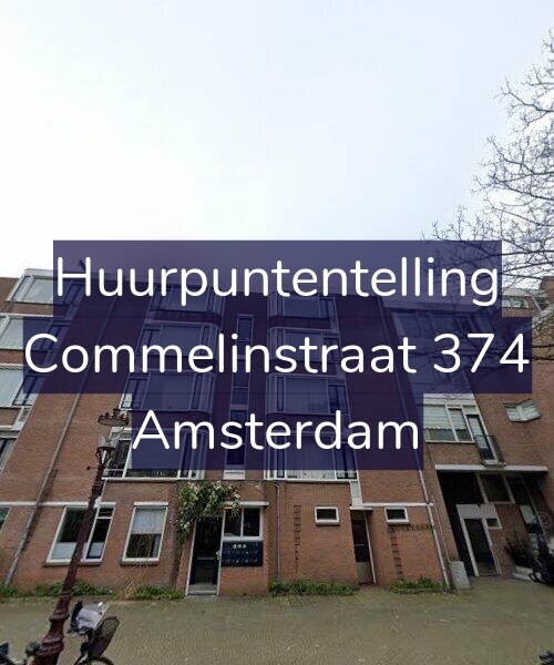 Foto gevel Huurpuntentelling voor Commelinstraat 374, Amsterdam
