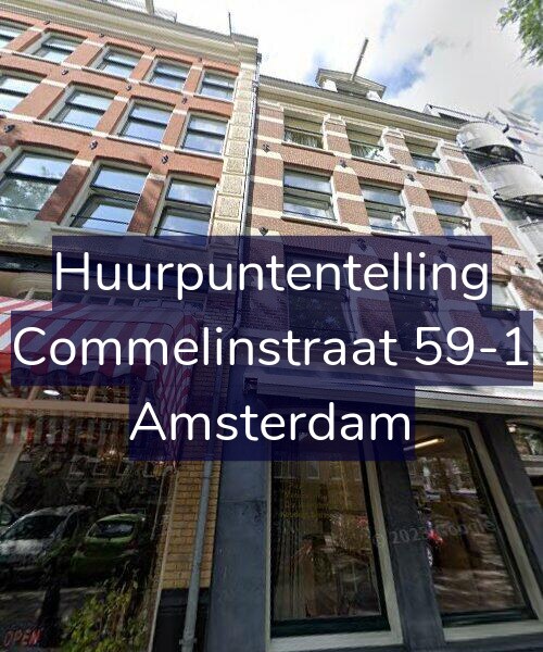 Foto gevel Huurpuntentelling voor Commelinstraat 59-1, Amsterdam