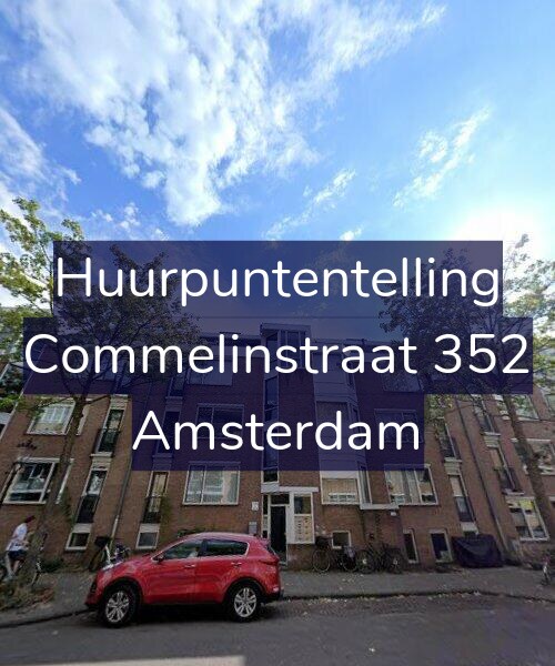Foto gevel Huurpuntentelling voor Commelinstraat 352, Amsterdam