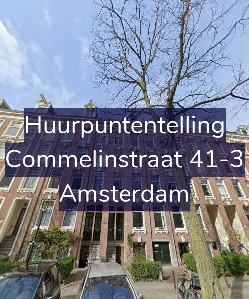Foto gevel Huurpuntentelling voor Commelinstraat 41-3, Amsterdam