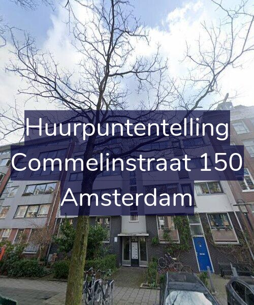 Foto gevel Huurpuntentelling voor Commelinstraat 150, Amsterdam