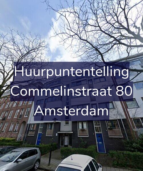 Foto gevel Huurpuntentelling voor Commelinstraat 80, Amsterdam