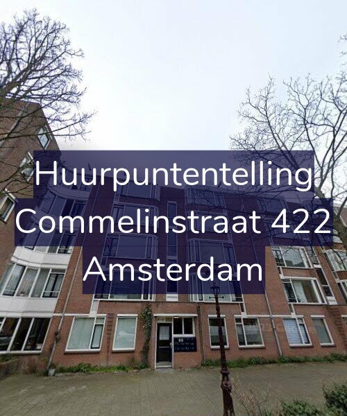 Foto gevel Huurpuntentelling voor Commelinstraat 422, Amsterdam