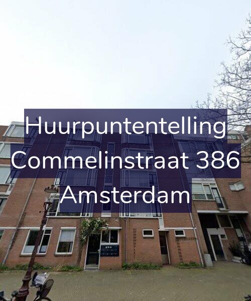 Foto gevel Huurpuntentelling voor Commelinstraat 386, Amsterdam