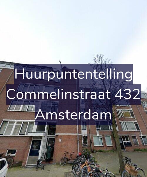 Foto gevel Huurpuntentelling voor Commelinstraat 432, Amsterdam
