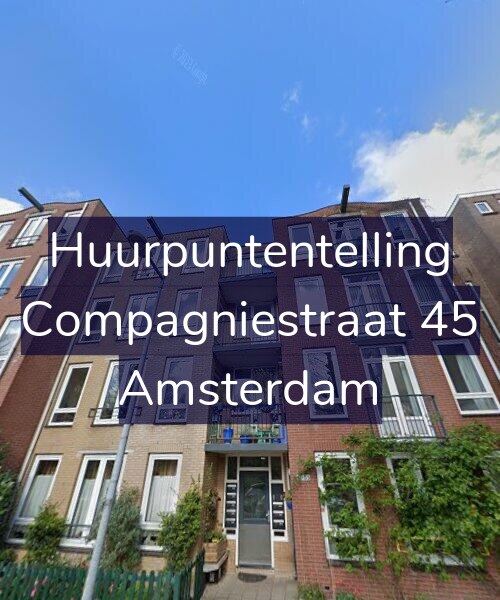 Foto gevel Huurpuntentelling voor Compagniestraat 45, Amsterdam
