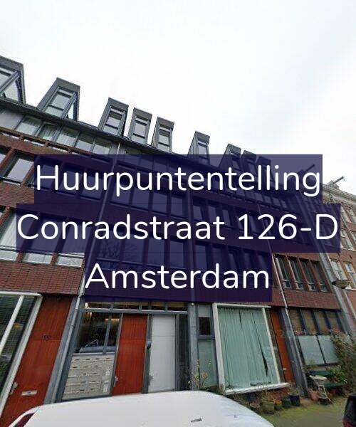 Foto gevel Huurpuntentelling voor Conradstraat 126-D, Amsterdam