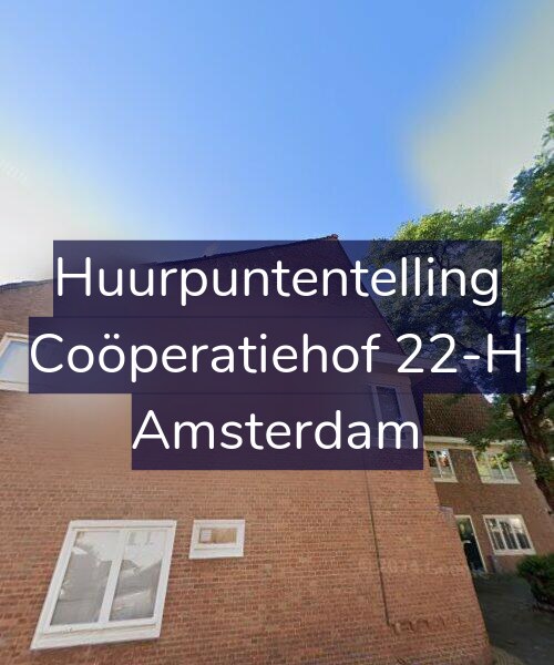 Foto gevel Huurpuntentelling voor Coöperatiehof 22-H, Amsterdam