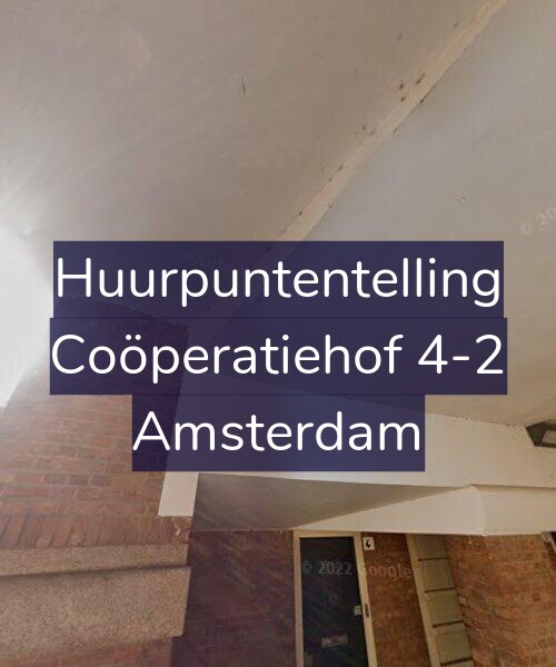 Foto gevel Huurpuntentelling voor Coöperatiehof 4-2, Amsterdam
