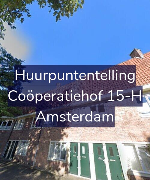 Foto gevel Huurpuntentelling voor Coöperatiehof 15-H, Amsterdam