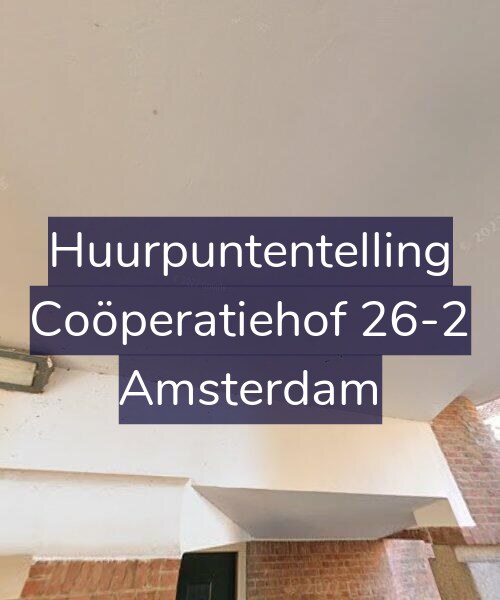 Foto gevel Huurpuntentelling voor Coöperatiehof 26-2, Amsterdam