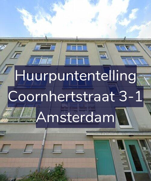 Foto gevel Huurpuntentelling voor Coornhertstraat 3-1, Amsterdam