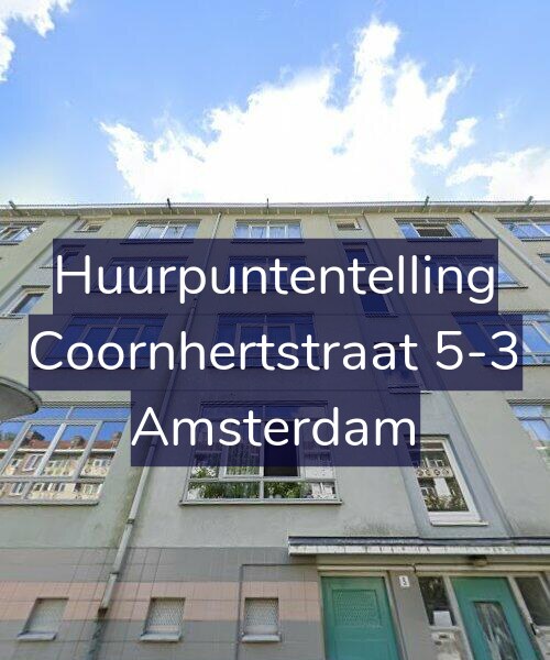 Foto gevel Huurpuntentelling voor Coornhertstraat 5-3, Amsterdam