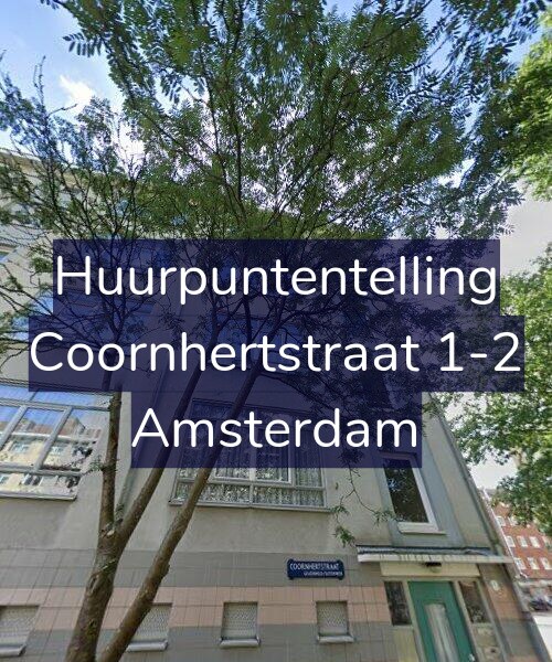 Foto gevel Huurpuntentelling voor Coornhertstraat 1-2, Amsterdam
