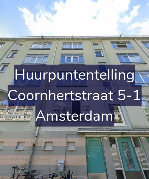 Foto gevel Huurpuntentelling voor Coornhertstraat 5-1, Amsterdam