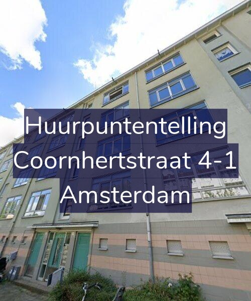 Foto gevel Huurpuntentelling voor Coornhertstraat 4-1, Amsterdam