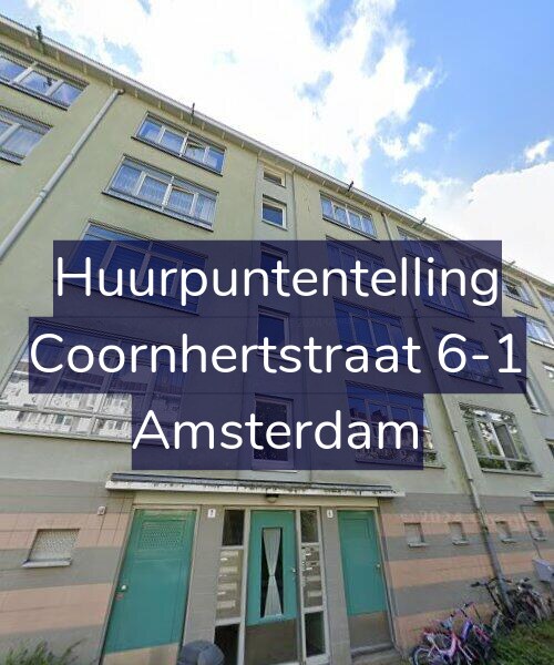 Foto gevel Huurpuntentelling voor Coornhertstraat 6-1, Amsterdam