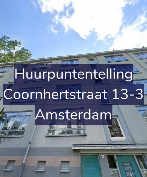 Foto gevel Huurpuntentelling voor Coornhertstraat 13-3, Amsterdam