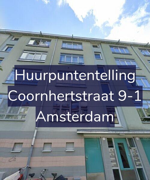 Foto gevel Huurpuntentelling voor Coornhertstraat 9-1, Amsterdam