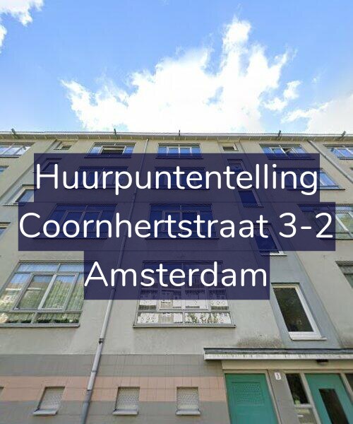 Foto gevel Huurpuntentelling voor Coornhertstraat 3-2, Amsterdam