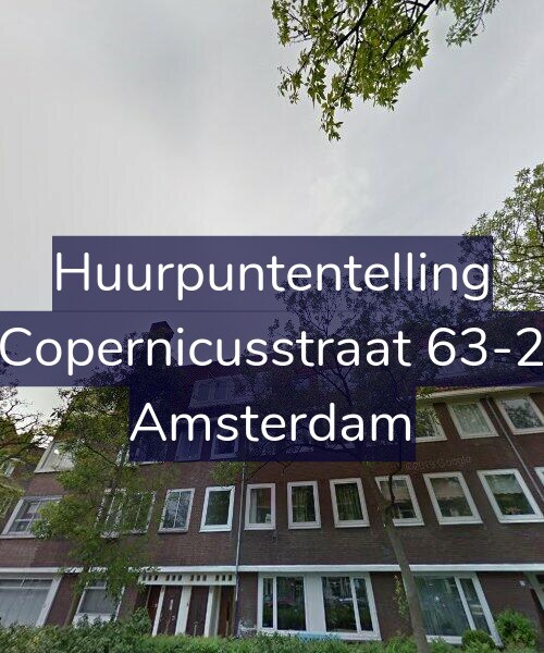 Foto gevel Huurpuntentelling voor Copernicusstraat 63-2, Amsterdam