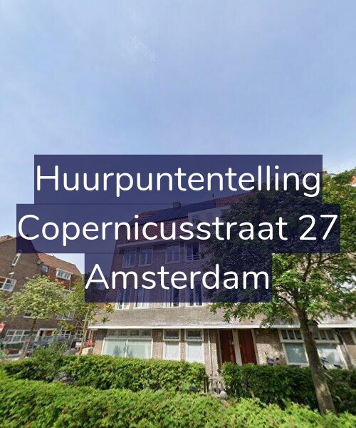 Foto gevel Huurpuntentelling voor Copernicusstraat 27, Amsterdam