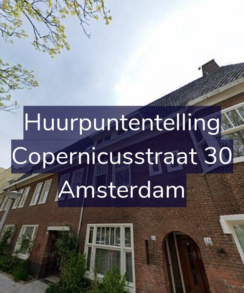 Foto gevel Huurpuntentelling voor Copernicusstraat 30, Amsterdam