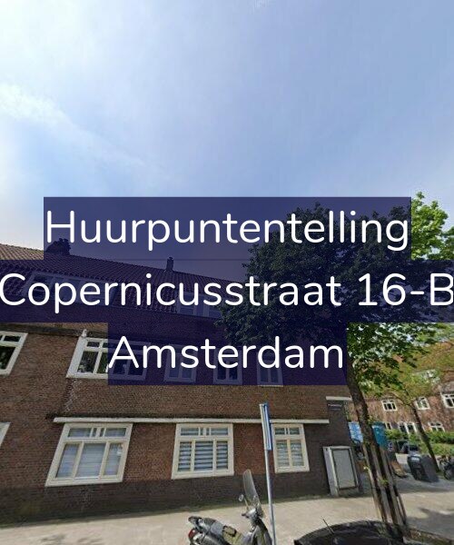 Foto gevel Huurpuntentelling voor Copernicusstraat 16-B, Amsterdam