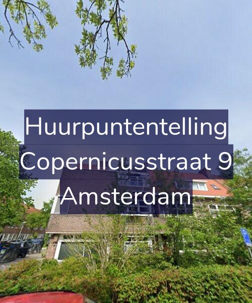 Foto gevel Huurpuntentelling voor Copernicusstraat 9, Amsterdam