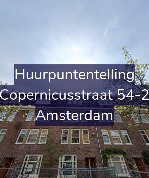 Foto gevel Huurpuntentelling voor Copernicusstraat 54-2, Amsterdam