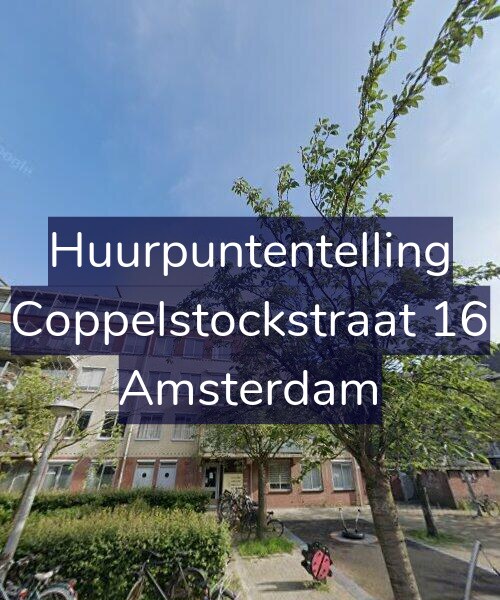 Foto gevel Huurpuntentelling voor Coppelstockstraat 16, Amsterdam