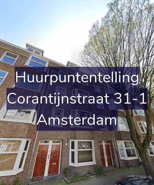 Foto gevel Huurpuntentelling voor Corantijnstraat 31-1, Amsterdam
