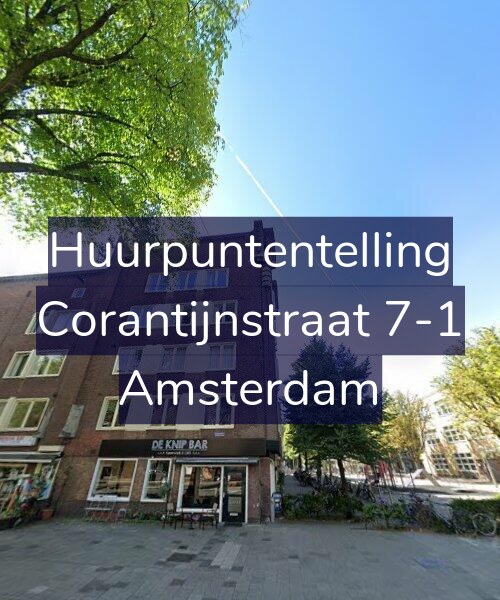 Foto gevel Huurpuntentelling voor Corantijnstraat 7-1, Amsterdam