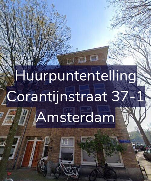 Foto gevel Huurpuntentelling voor Corantijnstraat 37-1, Amsterdam