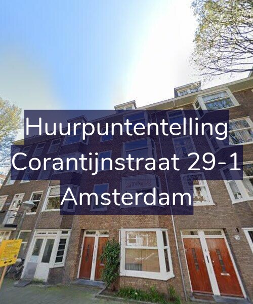 Foto gevel Huurpuntentelling voor Corantijnstraat 29-1, Amsterdam