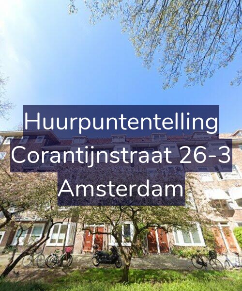 Foto gevel Huurpuntentelling voor Corantijnstraat 26-3, Amsterdam